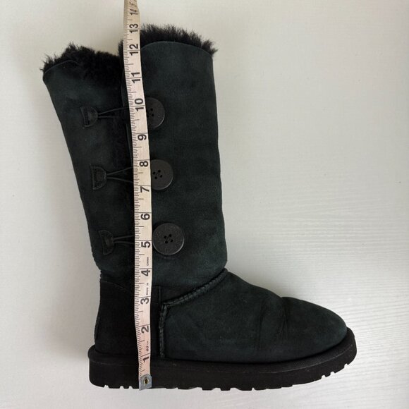 UGG Bailey Button Triplet S/N 1873 Black Size 7 - Picture 5 of 10